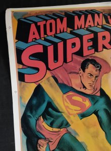 1950 Atom Man Vs Superman Chapter 7 Repo 27 x 41 Poster signed by Kirk Alyn