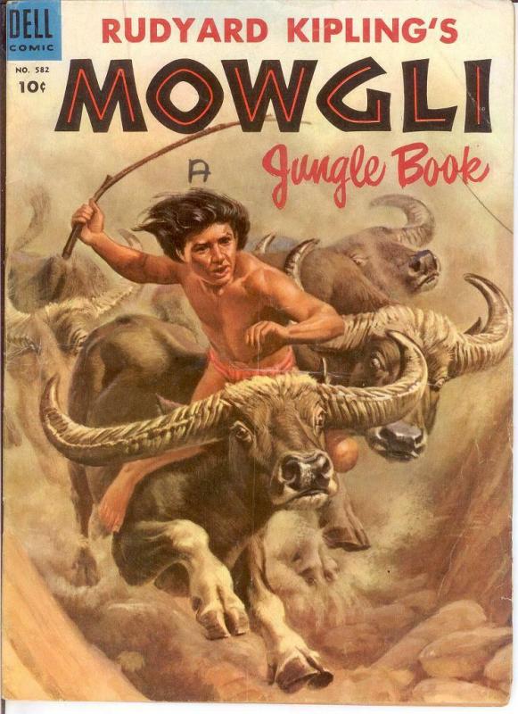 MOWGLI JUNGLE BOOK F.C. 582 VG-F 1954 COMICS BOOK