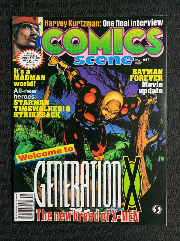 1994 COMICS SCENE Magazine #47 FN+ 6.5 Generation X / Batman / Harvey Kurtzman