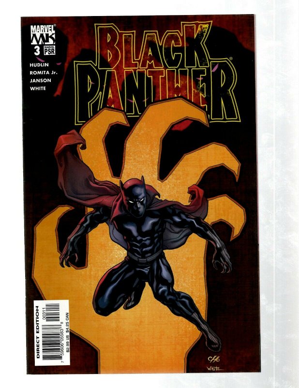 Lot Of 12 Black Panther Marvel Comic Books # 1 1 2 3 3 4 5 6 7 8 9 10 RB27