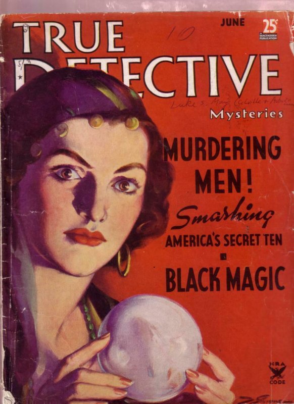 True Detective Mysteries June 1935- LINDBERGH KIDNAP- Voodoo Doctor