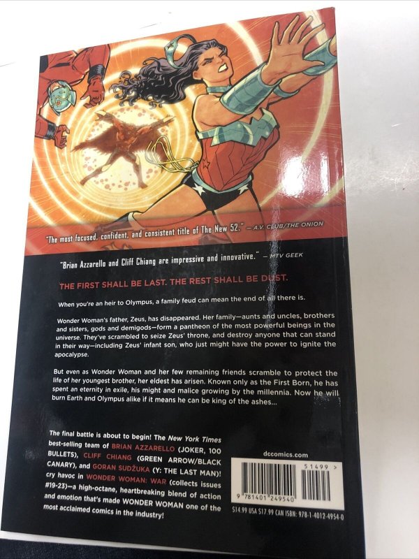 Wonder Woman Vol.4 War (2014) DC Comics TPB SC Brian Azzarello