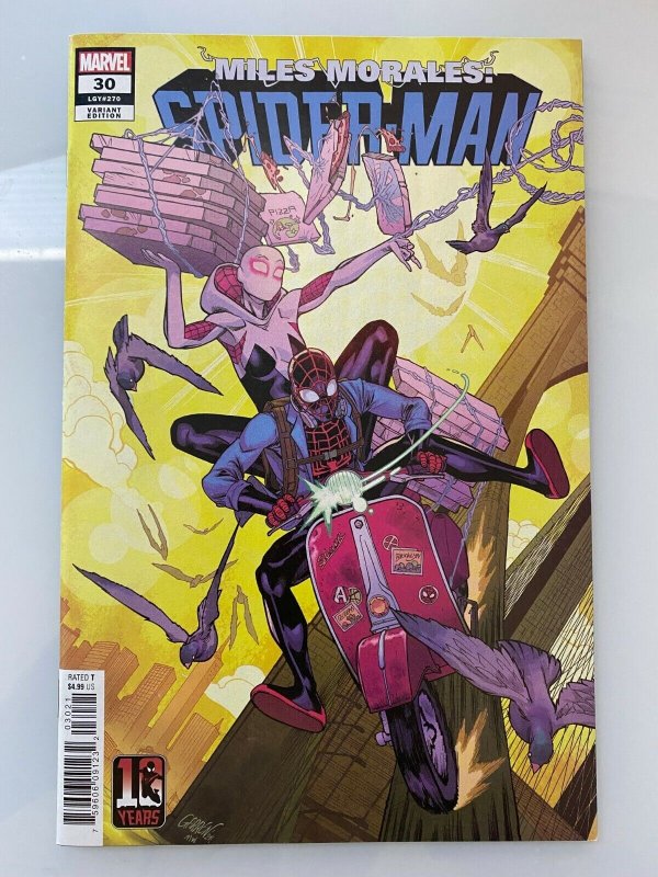 Miles Morales Spider-Man #30 10th Anniversary Variant Cover Excellent Copy