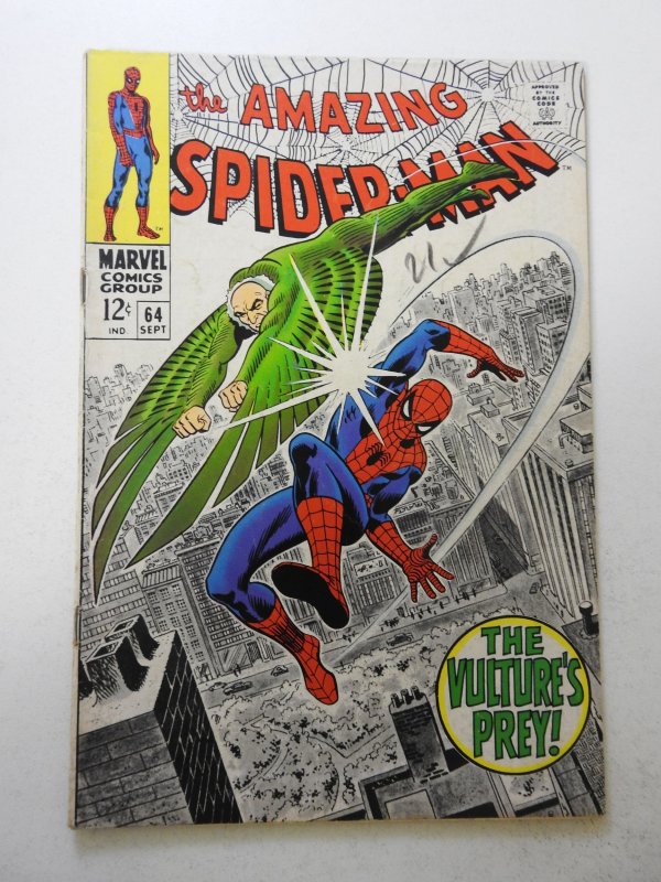 The Amazing Spider-Man #64 (1968) FN Condition! ink fc