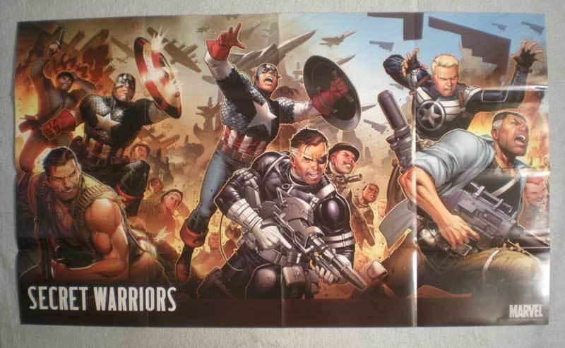 SECRET WARRIORS Promo Poster, Captain America, Unused, more in our store