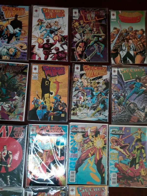 22X 1990s Valiant Comics Lot with Duplicates Rai PSI Lords Secret Weapons bagged