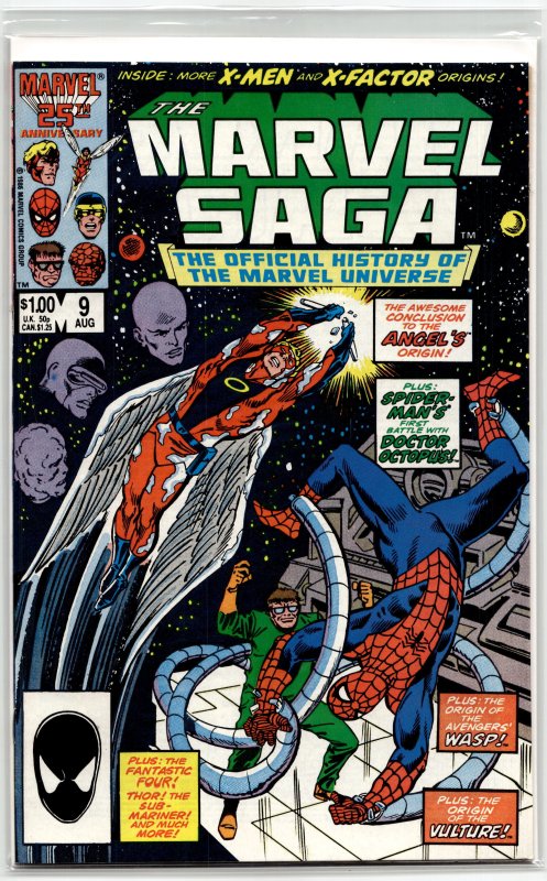 The Marvel Saga The Official History of the Marvel Universe #9 (1986) Marvel ...