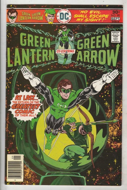 Green Lantern #90 (Aug-76) NM- High-Grade Green Lantern, Green Arrow