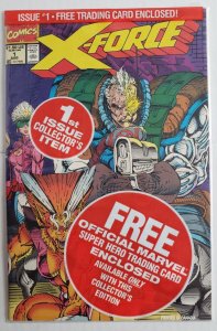 X-Force Vol. 1 #1 Polybagged Sealed with Cable Trading Card Very Fine 1991