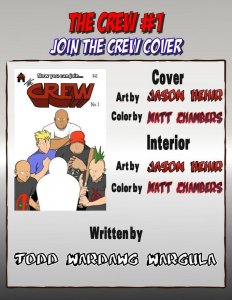 The Crew #1 Join The Crew VARIANT KICKSTARTER SOLD OUT 1ST PRINT Wargula EB81
