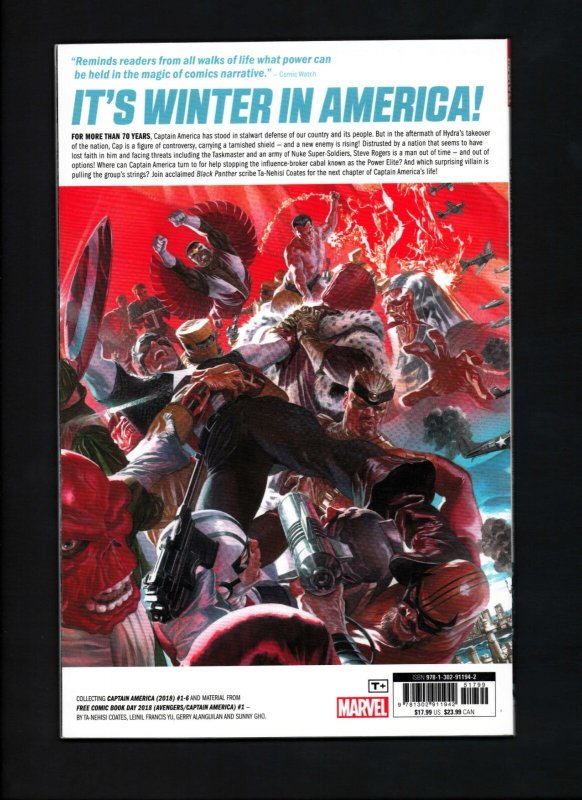 CAPTAIN AMERICA VOL 1 & 2 TPB - 2pc LOT Marvel Comics (VF/NM) 2019