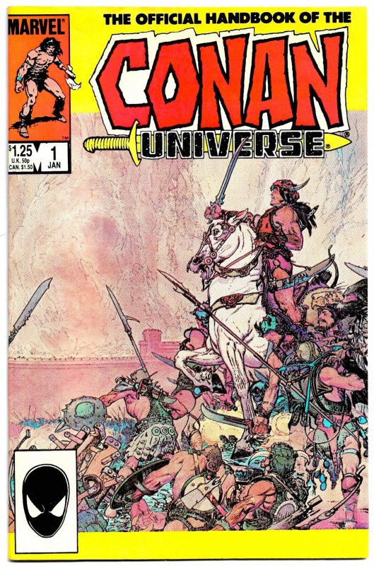 HANDBOOK of the CONAN UNIVERSE #1 (Jan1986) 8.0 VF  CONAN's People & Places