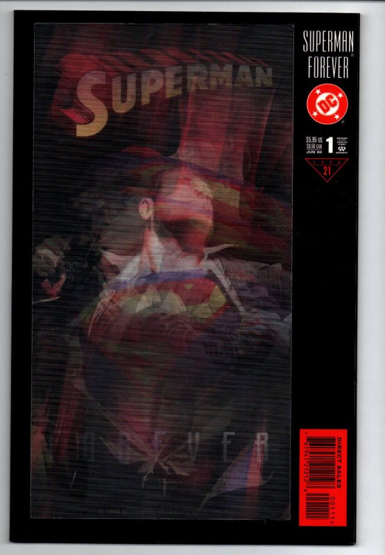 Superman Forever #1 Lenticular cover - Alex Ross- 1998 - NM 
