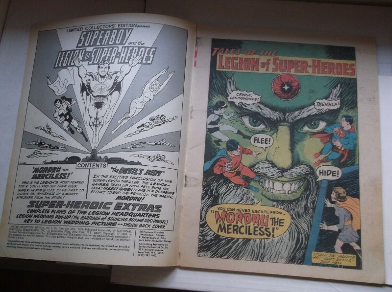 DC LIMITED COLLECTORS' EDITION: SUPERBOY & THE LEGION OF SUPER-HEROES, 1976, FN- 