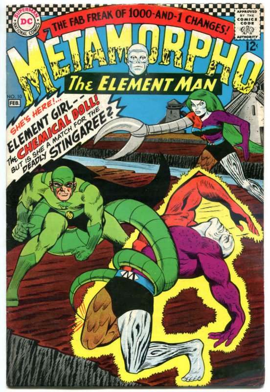 METAMORPHO #10, FN/VF, Elemental Man, 1st Element Girl, 1965 1967, Sapphire