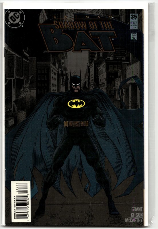 Batman: Shadow of the Bat #35 Embossed Cover (1995) Batman
