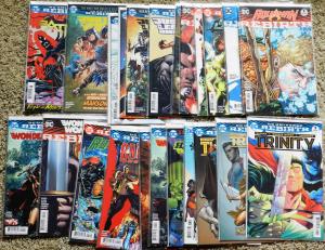 24 BOOK LOT OF DC REBIRTH STORY LINE COMICS! LOTS OF NUMBER 1 ISSUES LIKE NEW