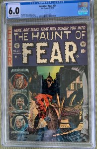 Haunt of Fear #21 (1953) CGC 6.0 -- Classic EC horror; Ingels, Kamen, & Davis