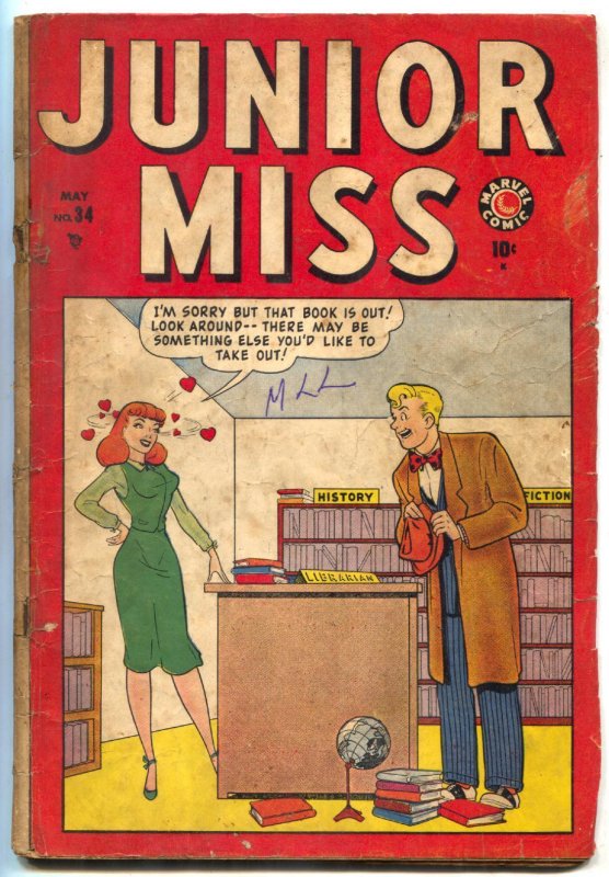 Junior Miss #34 1949- CINDY- Marvel Comics incomplete