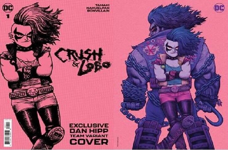 CRUSH & LOBO #1 TEAM COVER DAN HIPP FOIL VARIANT NM 1ST PRINT BAG&BRD in hand