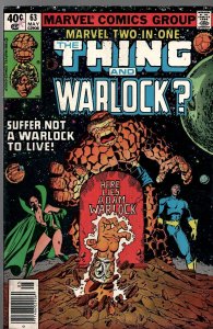 Marvel Two in One #63 VINTAGE 1980 Marvel Comics Thing Adam Warlock