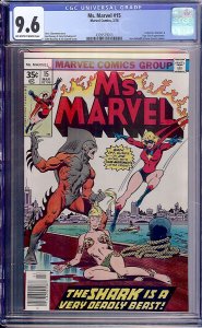 Ms. Marvel #15 (Marvel, 3/1978) CGC 9.6 Off-White to White Pages — Second Hig...