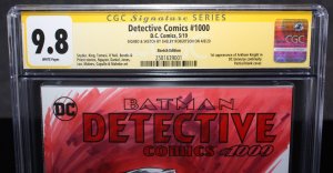 Detective Comics #1000 CGC (9.8) Signed & Sketched by Shelby Robertson - 2019