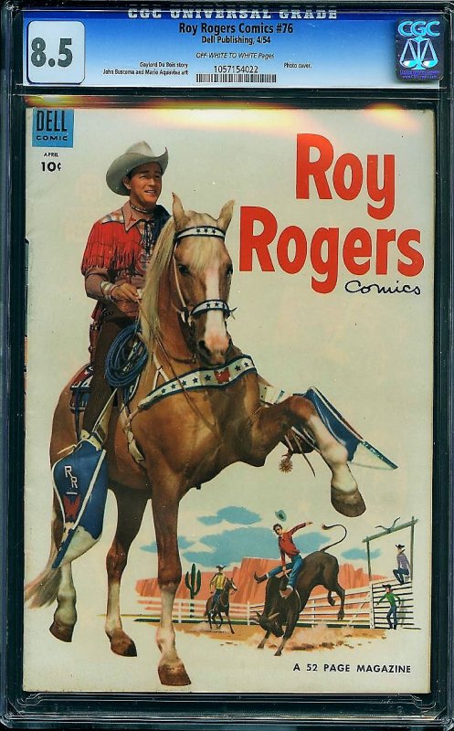 Roy Rogers #76 (Dell, 1954) CGC 8.5