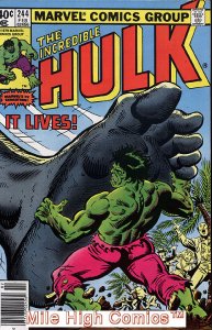 HULK  (1962 Series) (#1-6, #102-474, #600-635)(INCREDIB #244 NEWSSTAND Fair