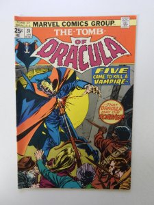 Tomb of Dracula #28 FN condition stains back cover