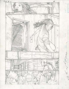 The Evil Within#2 pg 19 Original Alex Sanchez Pencil Art based HORROR Video game