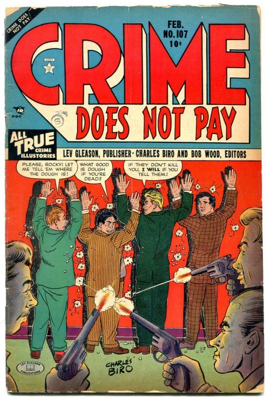 Crime Does Not Pay #107 1952- Golden Age VG-