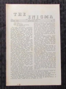 1954 THE ENIGMA Puzzle Fanzine #607 VG+ 4.5 Crosswords Cryptograms 8pgs