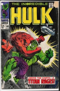 The Incredible Hulk #106 (1968) Hulk