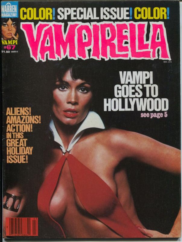 Vampirella #67 1978-Warren-Barbara Leigh photo cover-nice art-FN/VF