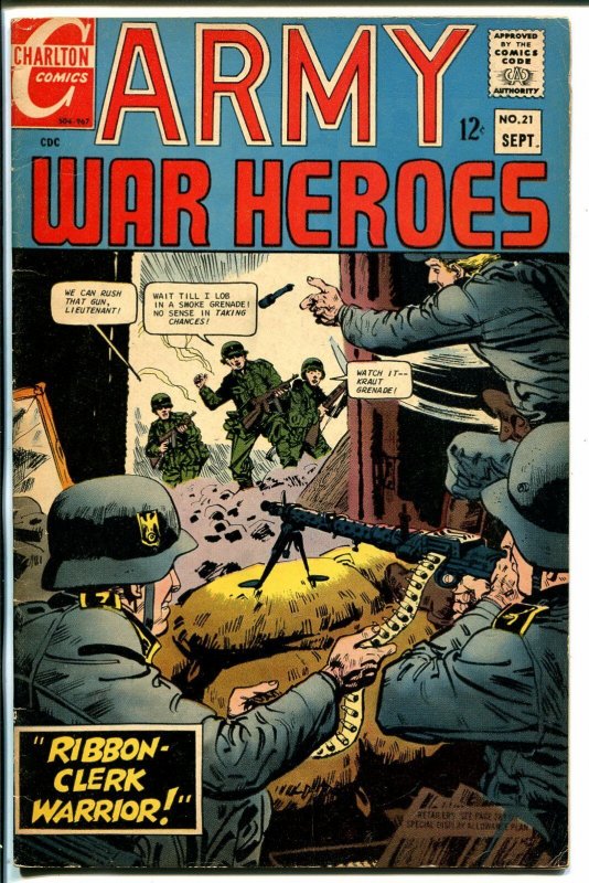 Army War Heroes #21 1967-Charlton-Hitler-Viet Nam-VG+