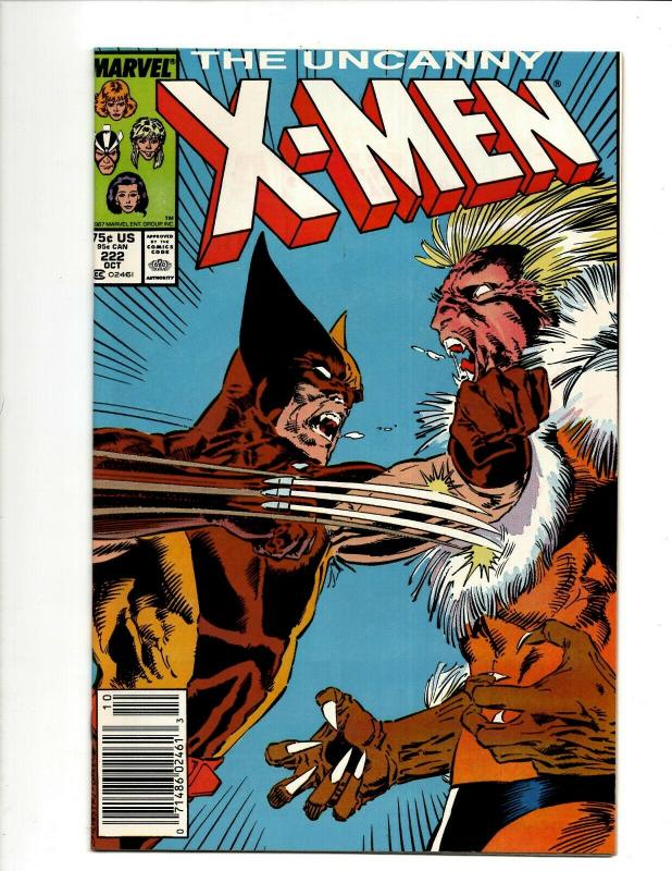 Uncanny X-Men # 222 NM Marvel Comic Book Wolverine Wendigo Storm Cyclops DS4