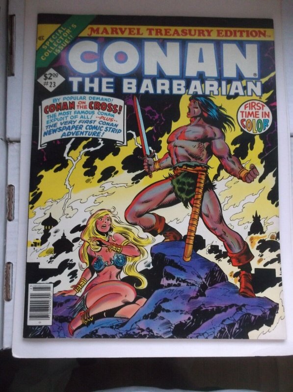 MARVEL TREASURY EDITION: CONAN THE BARBARIAN #23, 1977, FN- (5.5)!!! 