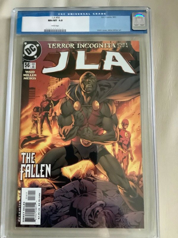 DC Comics JLA #56 CGC 9.8 Hitch Cover September 2001 WP