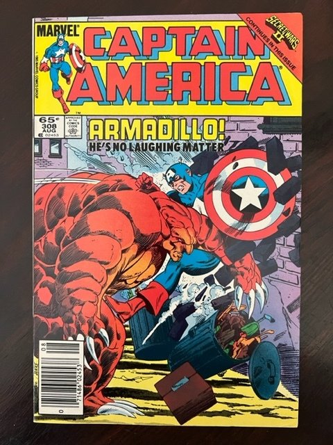 Captain America #308 Newsstand Edition (1985) - NM