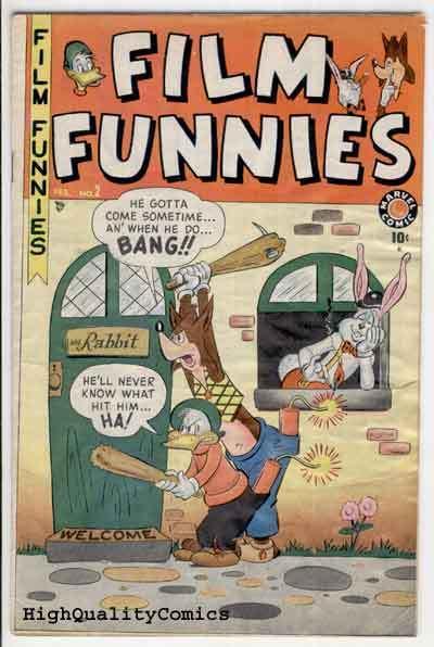 FILM FUNNIES #2, VG, Wonder Duck, Creepy Cat, 1950, Rabbit, Fox