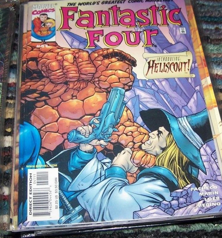 FANTASTIC FOUR #41  vol 3 2001 marvel    1st hellscout apperance