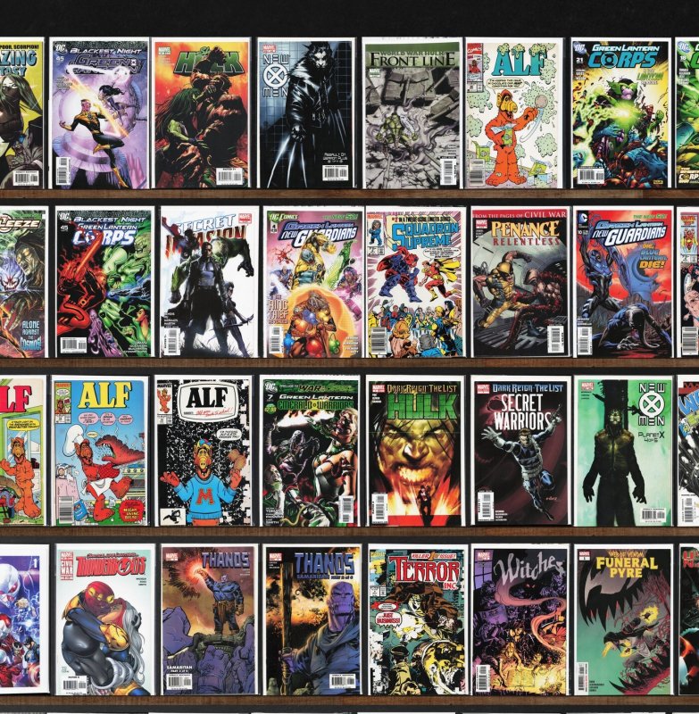 Huge Lot 150+ Comics with Alf, New X-Men, Squadron Supreme & More!