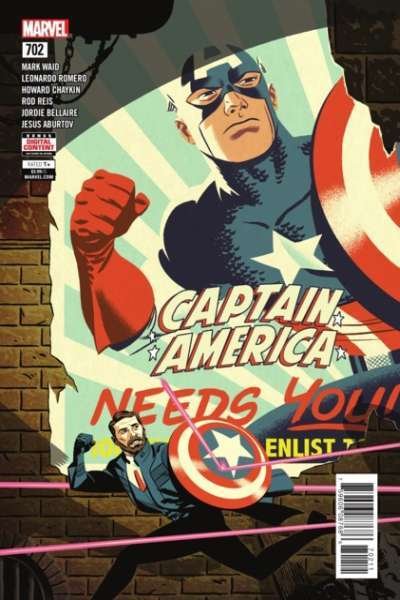 Captain America (Jan 2018 series)  #702, VF+ (Stock photo)