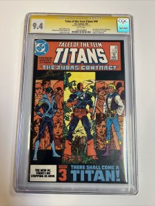 New Teen Titans (1984) # 44 (CGC 9.4 SS) 1st Nighwing | Signed George Perez