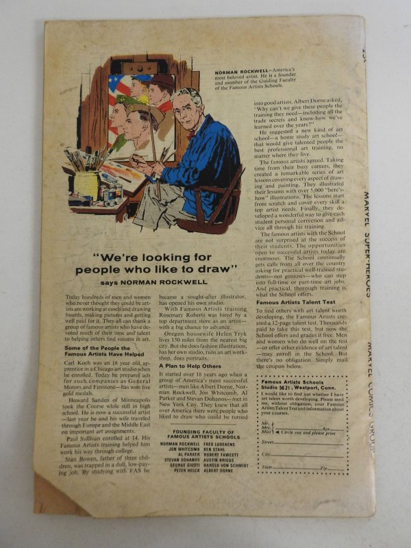 Marvel Super-Heroes #12 (1967) 1st Appearance of Captain Marvel Solid GVG Cond!!