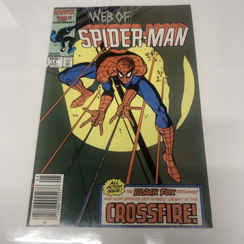 Web Of Spider-Man (1985) # 14 (FN/VF) Canadian Price Variant • CPV • Michelinie