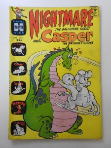 Nightmare & Casper #1 (1963) Solid Good Condition! Tear Near Spine