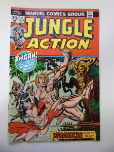 Jungle Action #4 (1973) VG/FN Condition centerfold detached at one staple