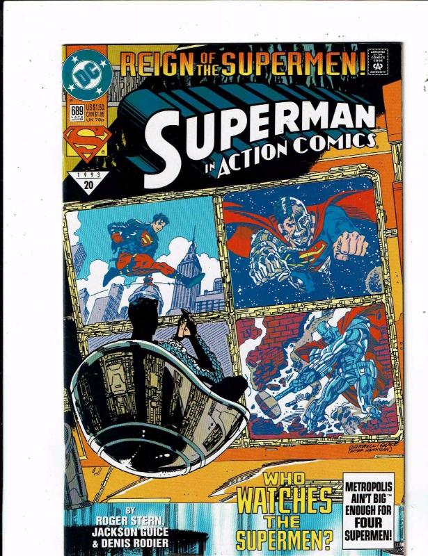 11 Action Comics DC # 679 680 686 687 (2) 688 689 690 691 692 693 Superman JR2